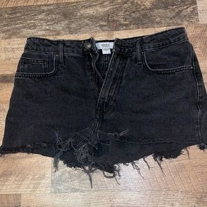 Black Jean shorts